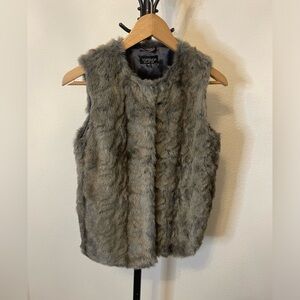 Topshop - Faux Fur Vest. Size 2